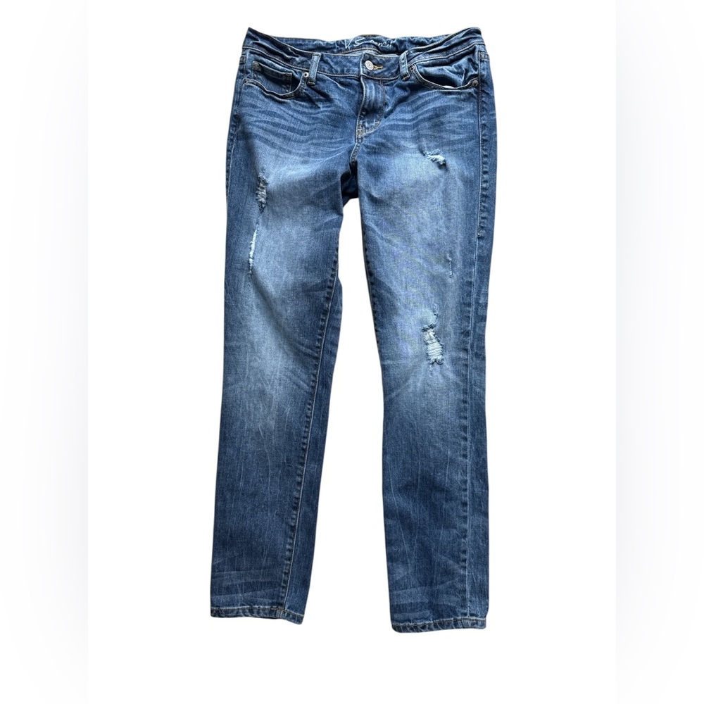 vintage Victoria’s Secret jeans, VS pencil jeans, size 8 distressed straight leg